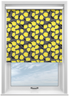 Lemons, Onyx - Roller Blind